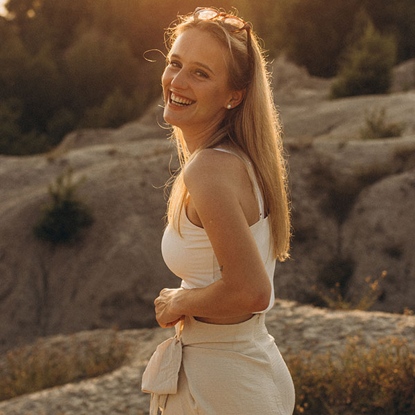 Hanna in der Abendsonne